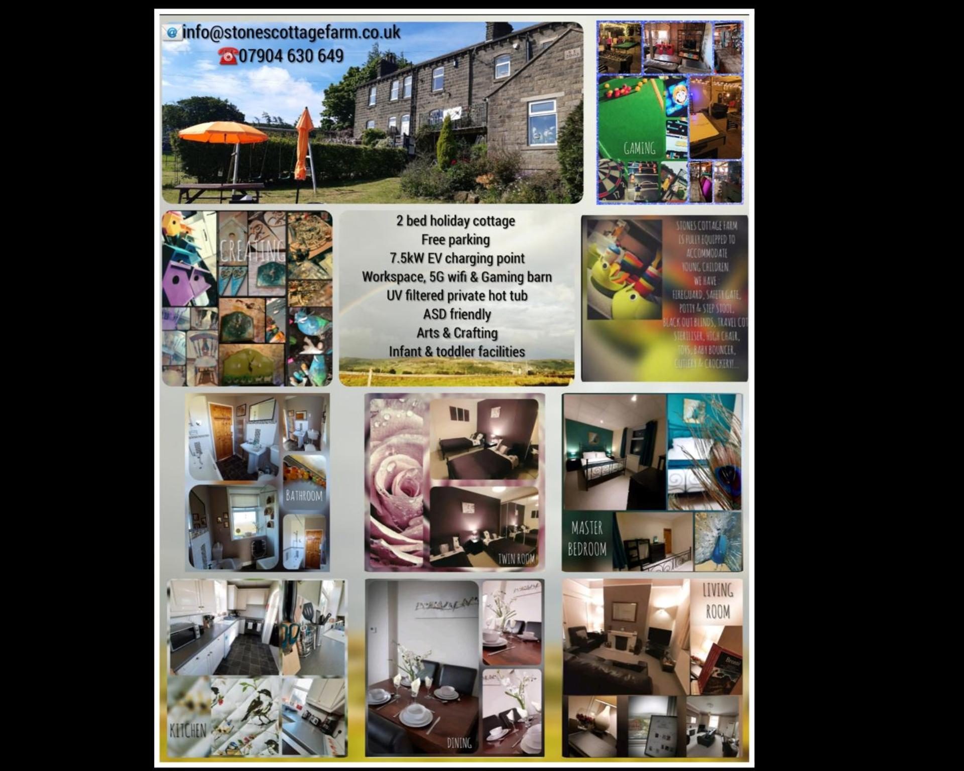 Stones Cottage Farm, Nr Haworth, Family Friendly, Work Friendly, Gaming Barn, Crafting, Free Wifi, Free Parking, Ev Point Oxenhope Extérieur photo