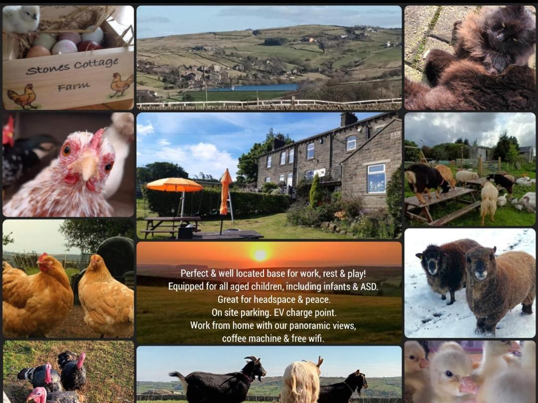 Stones Cottage Farm, Nr Haworth, Family Friendly, Work Friendly, Gaming Barn, Crafting, Free Wifi, Free Parking, Ev Point Oxenhope Extérieur photo